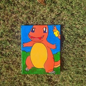 hand Painted "charmander"